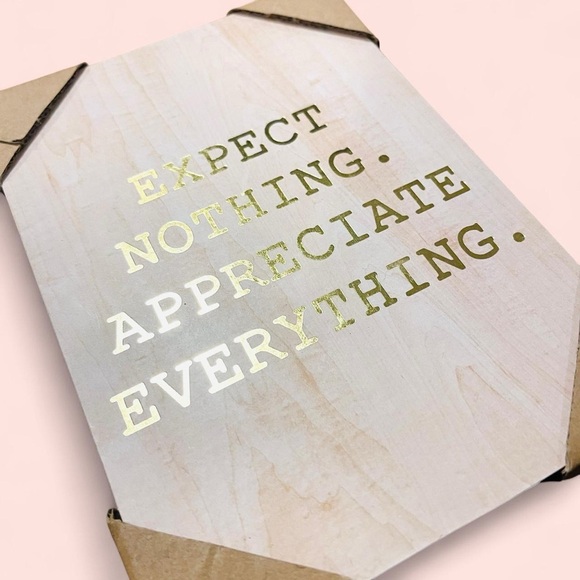 Other - Gold Lettered Inspirational Wall Art